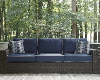 Grasson Lane Brown/Blue Sofa