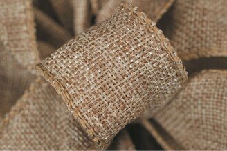 Wired Natural Burlap Ribbon