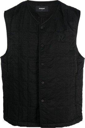 Crew-Neck Press-Stud Waistcoat