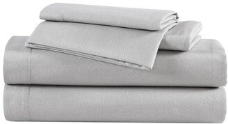 Solid 100% Cotton Flannel Sheet Set-AB