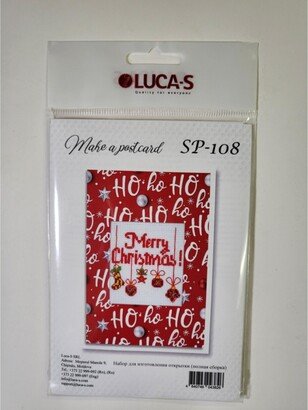 Luca-s Post Card Sp-108L Christmas Card Counted Cross-Stitch Kit