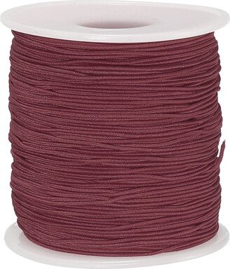 Unique Bargains Elastic Cord Stretchy String 0.8mm 109 Yards Dark Brown for Crafts - Dark Brown