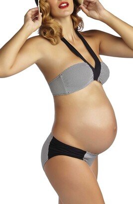 Maternity Two Piece Halter Bikini Swimsuit