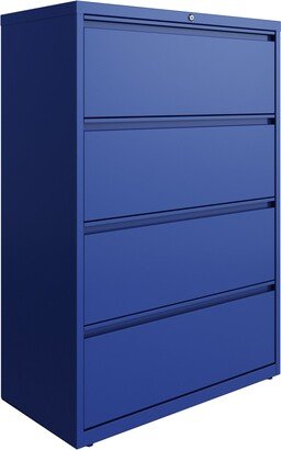 Hirsh 36 in Wide, 4 Drawer, HL8000 Series, Classic Blue