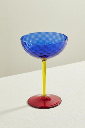 Color-block Murano Champagne Glass - Blue