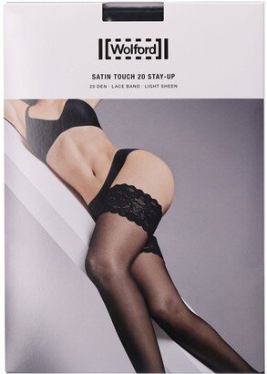 Satin Touch sheer stay-up thigh highs