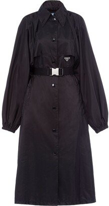 belted Re-Nylon raincoat