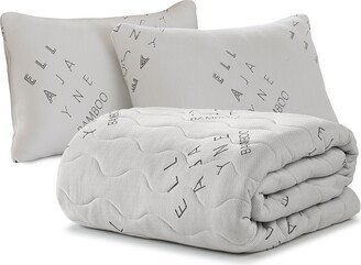 Ella Jayne Viscose from Bamboo Pillow and Topper Bedding Bundle, Full