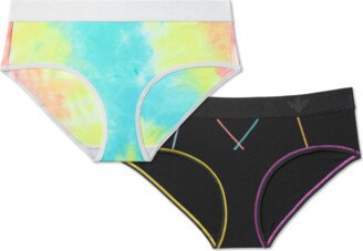 Pride Hipster Underwear 2-Pack - Tie Dye Mix - Large - Unisex - Cotton