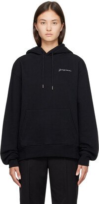 Black Le Papier 'Le Sweatshirt Brodé' Hoodie