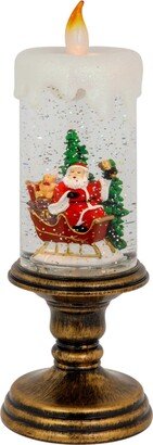 Northlight Led Lighted Glitter Snow Globe Candle Christmas Figurine, 11