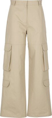 High Waist Cargo Pants-AA