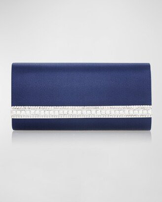 Perry Satin & Crystal Clutch Bag