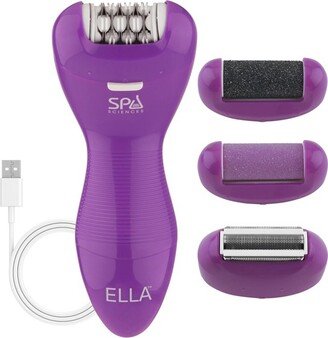 Spa Sciences ELLA 3-in-1 Epilator, Shaver, and Foot Smoothing Tool