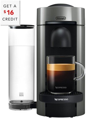 Nespresso Vertuoplus Coffee & Espresso Single-Serve Machine With $16 Credit-AA