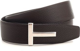 Brown/black Soft Leather Reversible t Belt