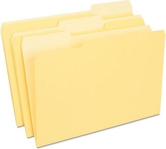 HITOUCH BUSINESS SERVICES File Folder 1/3 Cut Legal Size Yellow 100/Box TR224576/224576