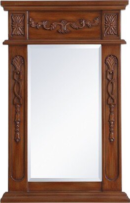 Lenora 28 x 18 Rectangular Beveled Wood Framed