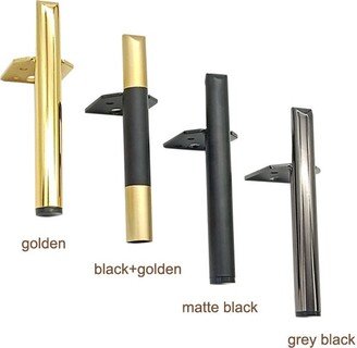 Metal Furniture Legs, Black Golden Coffee Table Sofa Feet Kitchen Legs Bathroom Cabinet Cupboard Feet, Diy Pack Of 4