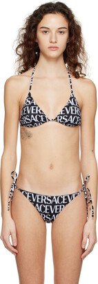 Black Allover Bikini Top-AA