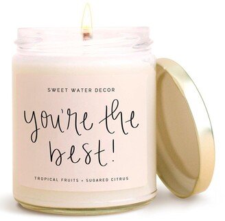 SWEET WATER DECOR You're The Best 9 oz. Soy Candle - Set of 2