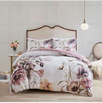 Cassandra Cotton 3-Pc. Duvet Cover Set, Full/Queen