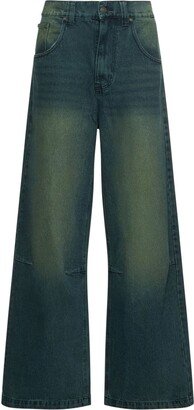 Oversize sandblast jeans