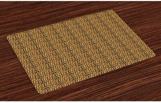 Leopard Print Place Mats, Set of 4