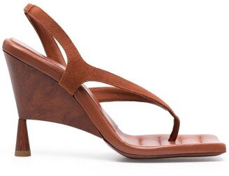 Rose slingback sculpted sandals