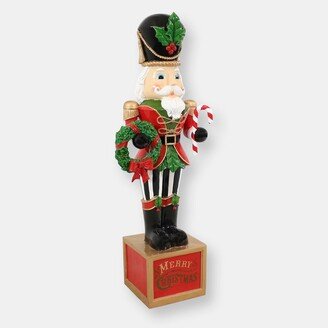 Sunnydaze Decor Karl the Christmas Nutcracker Indoor/Outdoor Statue