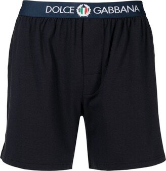 Coat-Of-Arms Logo-Trim Boxer Shorts