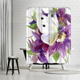 71 x 74 Shower Curtain, Butterfly by Suren Nersisyan