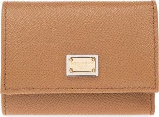 Wallet With Logo - Brown