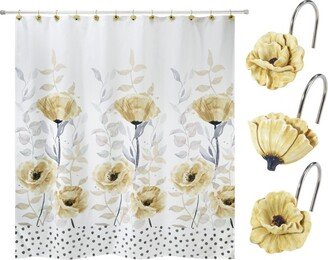 Marielle Shower Curtain & Shower Hook Set