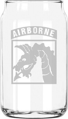 18Th Airborne Corps Ssi Etched 5 Ounce Beer Can Taster Glass