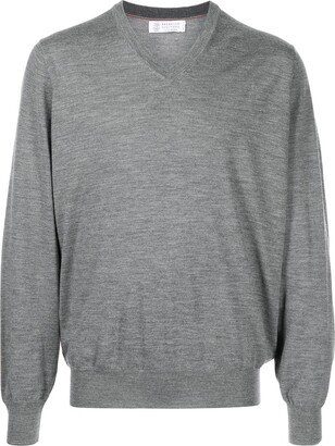 V-neck wool-cashmere jumper-AA