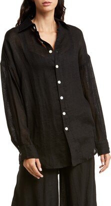 Playa Linen Oversized Shirt