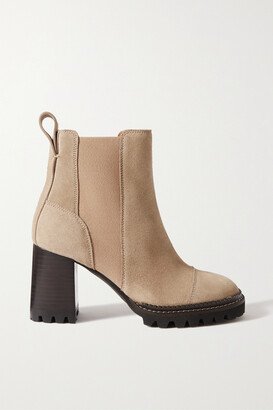Mallory Suede Chelsea Boots - Brown