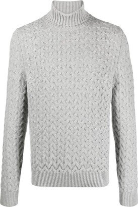 Cable-Knit Wool Blend Jumper