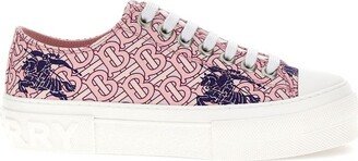 EKD Monogram Platform Lace-Up Sneakers