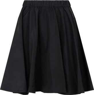 Pleated Drawstring Mini Skirt