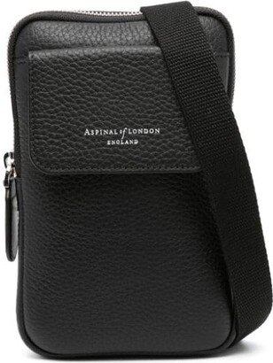 Reporter leather crossbody phone bag