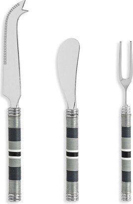 French Home Laguiole 3-Piece Spreader, Serving Fork, & Cheese Knife Set