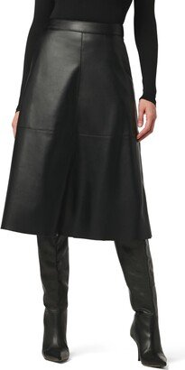 The Lori Faux Leather Midi Skirt