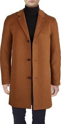 Wool-Blend Notch Collar Coat