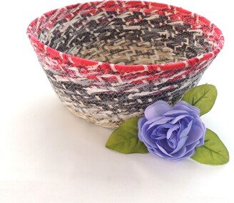 Extra Large Gradient 9 Bowl // Handmade Coiled Fabric Basket - One Of A Kind Home Decor