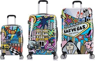 Cities Prints Lightweight Hardside Spinner 3Pc Set