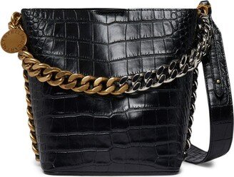 Frayme crocodile-effect bucket bag