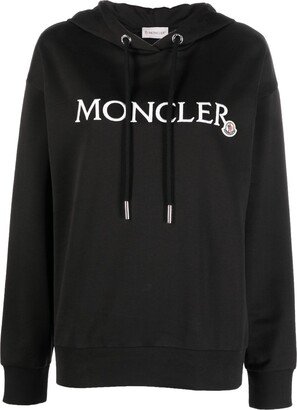 Embroidered-Logo Cotton Hoodie