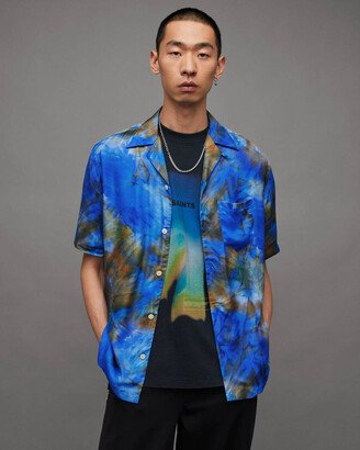 Borealis Tie Dye Print Relaxed Fit Shirt